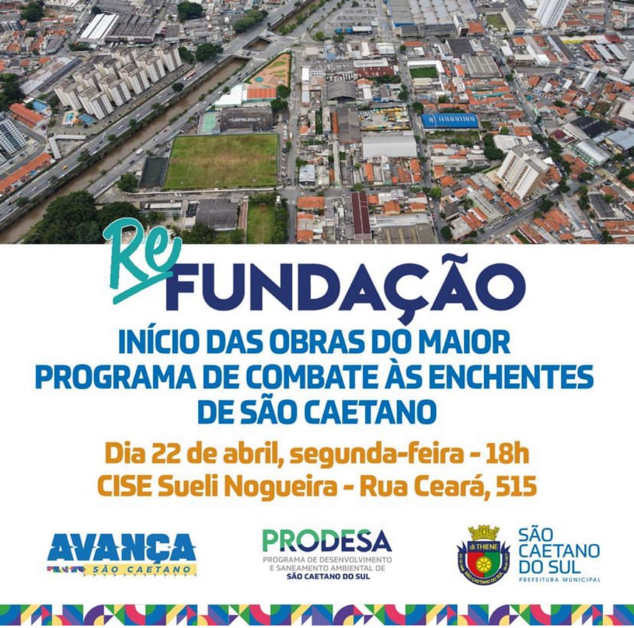 Adeus enchentes no bairro Fundação?